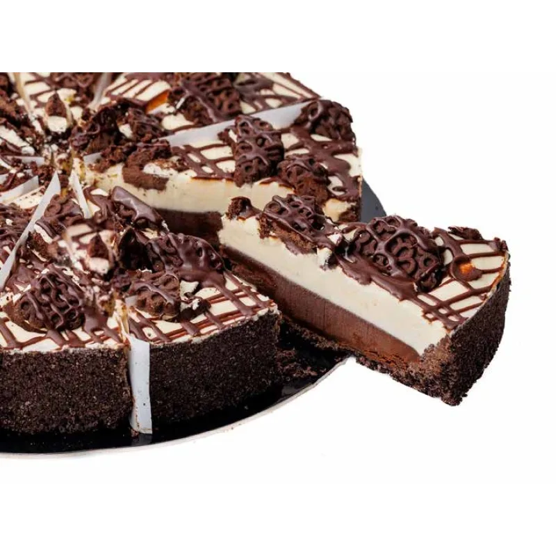 Cheesecake cu Ciocolată și Biscuiți